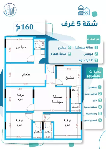 شقة للبيع في شارع محمد بن اسعد العظم, حي النزهة, مدينة جدة, منطقة مكة المكرمة صورة 2