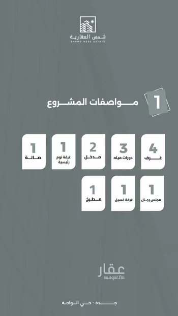 شقة للبيع في شارع فرحه الانفس, حي الواحة, مدينة جدة, منطقة مكة المكرمة صورة 2
