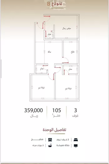 شقة للبيع في شارع الشريف حسن ابن ابي نمي, حي مدائن الفهد, مدينة جدة, منطقة مكة المكرمة صورة 3