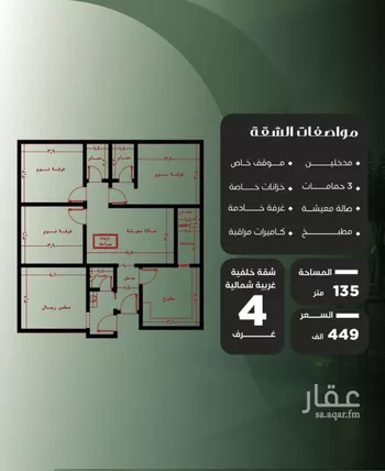 شقة للبيع في شارع ظيبان بن عماره, حي النزهة, مدينة جدة, منطقة مكة المكرمة صورة 2