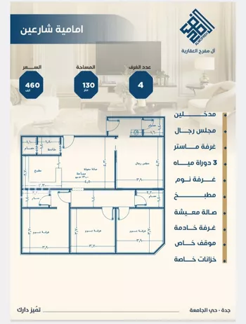 شقة للبيع في شارع الصفار, حي الجامعة, مدينة جدة, منطقة مكة المكرمة صورة 4