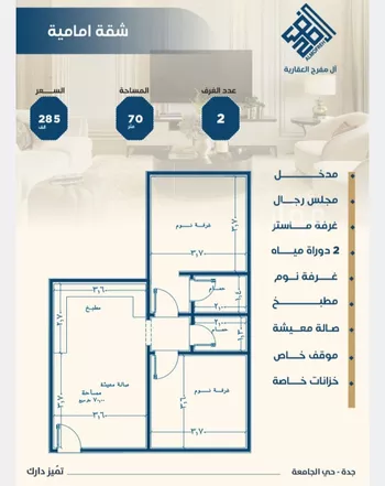 شقة للبيع في شارع ابن الشرف, حي الجامعة, مدينة جدة, منطقة مكة المكرمة صورة 4