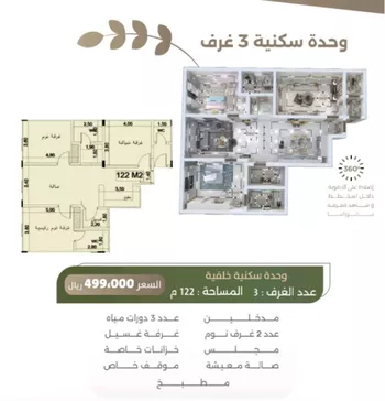 شقة للبيع في شارع سبيل العلم, حي السلامة, مدينة جدة, منطقة مكة المكرمة صورة 3