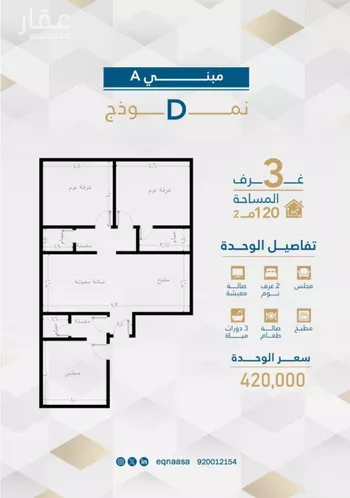 شقة للبيع في شارع امام الدين المرشدي, حي الفيحاء, مدينة جدة, منطقة مكة المكرمة