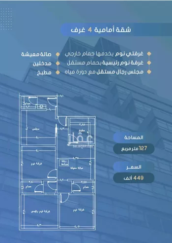 شقة للبيع في شارع أحمد بن خلف, حي الصواري, مدينة جدة, منطقة مكة المكرمة صورة 2