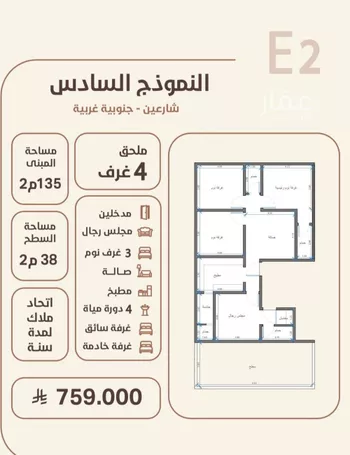 شقة للبيع في شارع ابو القاسم التنوخي, حي الروضة, مدينة جدة, منطقة مكة المكرمة صورة 5