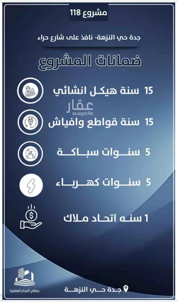 شقة للبيع في شارع احمد الرقيمي, حي النزهة, مدينة جدة, منطقة مكة المكرمة صورة 2