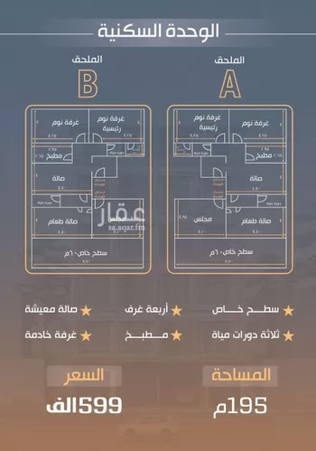 شقة للبيع في شارع نفوز قنفيذه, حي النزهة, مدينة جدة, منطقة مكة المكرمة صورة 2