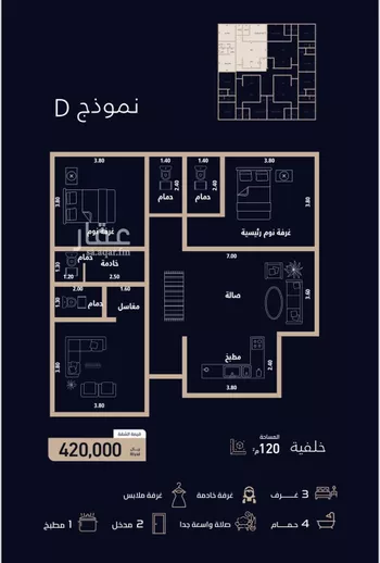 شقة للبيع في شارع الميزانيه, حي العزيزية, مدينة جدة, منطقة مكة المكرمة صورة 3