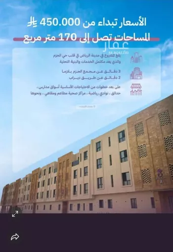 شقة للبيع في شارع أحمد القزويني, حي الشفاء, مدينة الرياض, منطقة الرياض