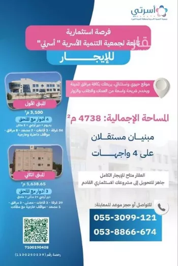 عمارة للإيجار في شارع ابو برده بن سليم, حي المبعوث, مدينة المدينه المنوره, منطقة المدينة المنورة صورة 2