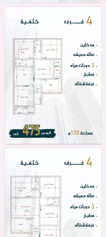 شقة للبيع في شارع الامير عبدالمجيد, حي الصواري, مدينة جدة, منطقة مكة المكرمة صورة 4