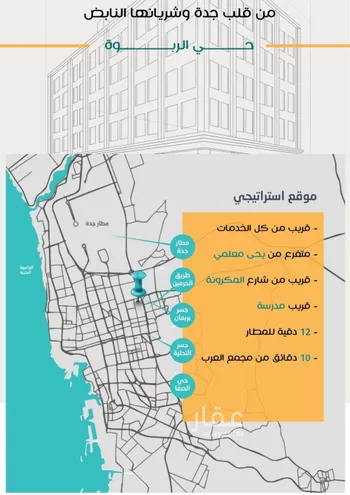 شقة للبيع في شارع عاصم ابن قيس, حي الربوة, مدينة جدة, منطقة مكة المكرمة صورة 4