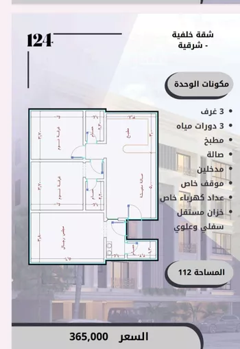 شقة للبيع في شارع الامير عبدالمجيد, حي الصواري, مدينة جدة, منطقة مكة المكرمة صورة 2