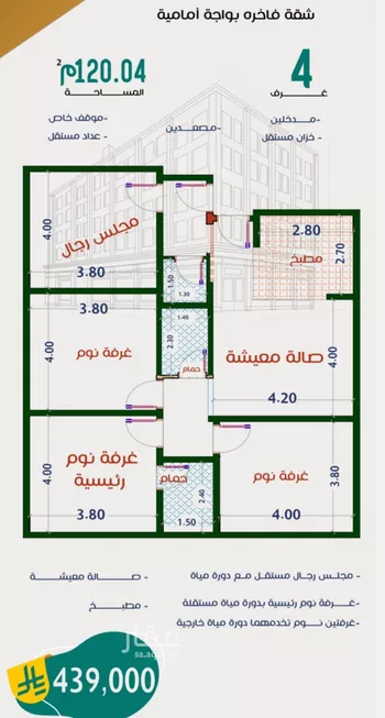 شقة للبيع في شارع عاصم ابن قيس, حي الربوة, مدينة جدة, منطقة مكة المكرمة صورة 5