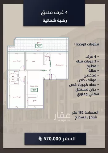 شقة للبيع في شارع الامير عبدالمجيد, حي الصواري, مدينة جدة, منطقة مكة المكرمة صورة 4