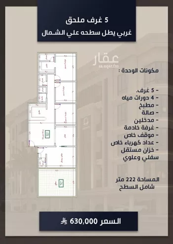 شقة للبيع في شارع الامير عبدالمجيد, حي الصواري, مدينة جدة, منطقة مكة المكرمة صورة 3