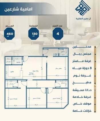 شقة للبيع في شارع ابن الشرف, حي الجامعة, مدينة جدة, منطقة مكة المكرمة