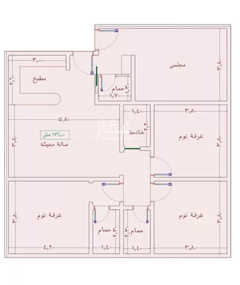 شقة للبيع في شارع السامر, حي الواحة, مدينة جدة, منطقة مكة المكرمة صورة 2