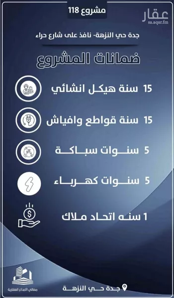 شقة للبيع في شارع احمد الرقيمي, حي النزهة, مدينة جدة, منطقة مكة المكرمة صورة 5