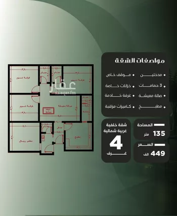 شقة للبيع في شارع عروان, حي النزهة, مدينة جدة, منطقة مكة المكرمة صورة 3