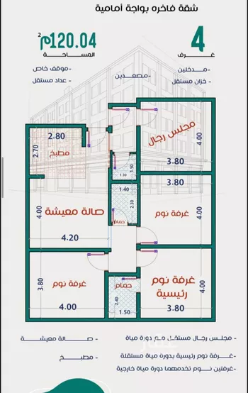 شقة للبيع في شارع سويد بن زيد, حي الربوة, مدينة جدة, منطقة مكة المكرمة صورة 5