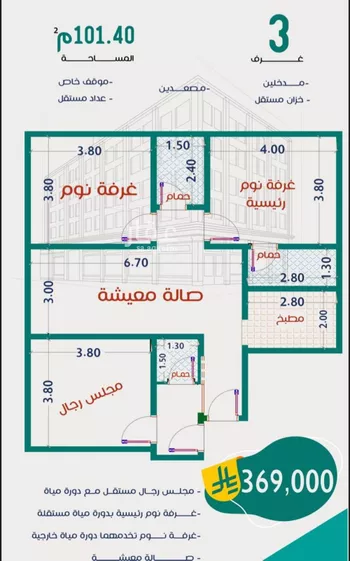 شقة للبيع في شارع عاصم ابن قيس, حي الربوة, مدينة جدة, منطقة مكة المكرمة صورة 4