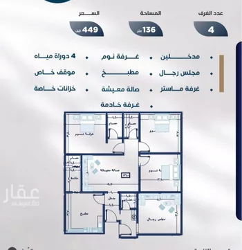 شقة للبيع في شارع عوف بن نجوي, حي النزهة, مدينة جدة, منطقة مكة المكرمة صورة 3