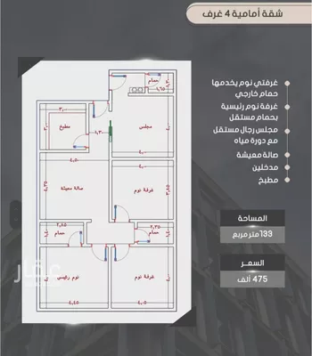 شقة للبيع في شارع ابراهيم بن الفردوس, حي الصواري, مدينة جدة, منطقة مكة المكرمة صورة 5