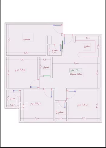 شقة للبيع في شارع السامر, حي الواحة, مدينة جدة, منطقة مكة المكرمة صورة 3