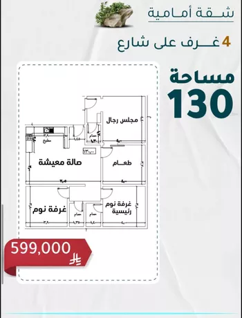 شقة للبيع في شارع صاري فرعي, حي الروضة, مدينة جدة, منطقة مكة المكرمة صورة 2