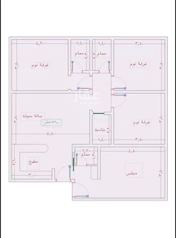 شقة للبيع في شارع السامر, حي الواحة, مدينة جدة, منطقة مكة المكرمة