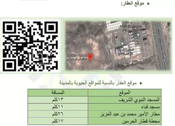 أرض للبيع في شارع عبدالحميد ابن صيفي, حي السكب, مدينة المدينه المنوره, منطقة المدينة المنورة صورة 4