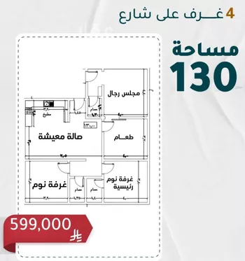 شقة للبيع في شارع عبدالرحمن الحلواني, حي الروضة, مدينة جدة, منطقة مكة المكرمة صورة 3