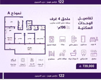 شقة للبيع في شارع احمد بن عيسى الرومي, حي الفيحاء, مدينة جدة, منطقة مكة المكرمة