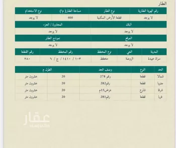 أرض للبيع في شارع 11006738, حي الروضة, مدينة سراة عبيدة, منطقة عسير