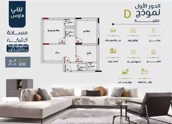 شقة للبيع في شارع ابو بهيه الغذاري, حي الزهراء, مدينة جدة, منطقة مكة المكرمة