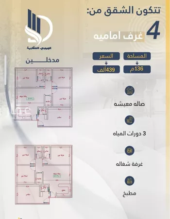 شقة للبيع في شارع ابن الوجيزي, حي الواحة, مدينة جدة, منطقة مكة المكرمة صورة 4