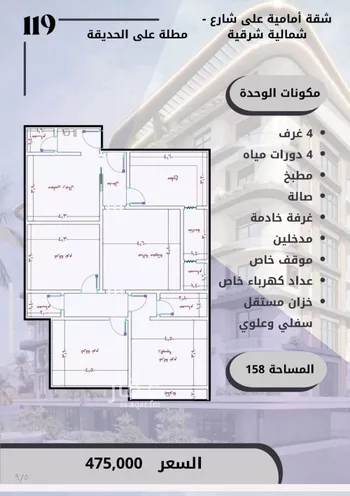 شقة للبيع في شارع زهير بن الحارث, حي الواحة, مدينة جدة, منطقة مكة المكرمة صورة 4