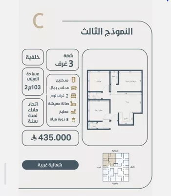 شقة للبيع في شارع اهبان بن عباد, حي النعيم, مدينة جدة, منطقة مكة المكرمة صورة 2