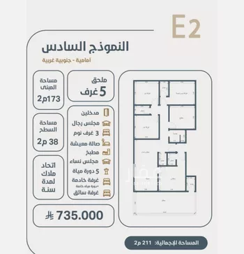شقة للبيع في شارع ابو كبشه الانصاري, حي النعيم, مدينة جدة, منطقة مكة المكرمة صورة 3