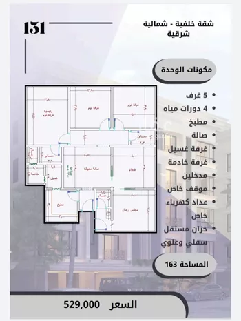 شقة للبيع في شارع الامير عبدالمجيد, حي الصواري, مدينة جدة, منطقة مكة المكرمة صورة 2