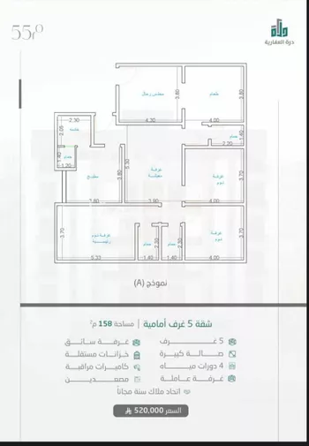 شقة للبيع في شارع النبأ, حي الشرقية, مدينة جدة, منطقة مكة المكرمة