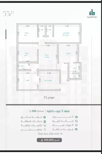 شقة للبيع في شارع النبأ, حي الشرقية, مدينة جدة, منطقة مكة المكرمة صورة 3