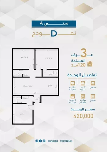 شقة للبيع في شارع امام الدين المرشدي, حي الفيحاء, مدينة جدة, منطقة مكة المكرمة صورة 4