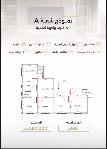 شقة للبيع في شارع أحمد بن طلحه, حي الصفاء, مدينة جدة, منطقة مكة المكرمة صورة 2