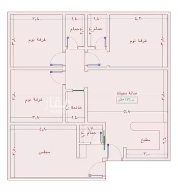 شقة للبيع في شارع السامر, حي الواحة, مدينة جدة, منطقة مكة المكرمة صورة 4