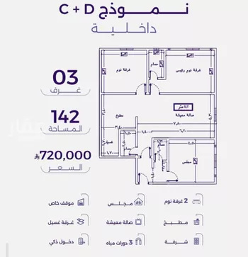 شقة للبيع في شارع سعد مولي عتبه, حي الزهراء, مدينة جدة, منطقة مكة المكرمة صورة 3