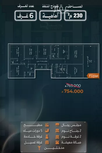 شقة للبيع في حي النزهة, مدينة جدة, منطقة مكة المكرمة صورة 2