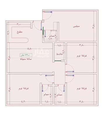شقة للبيع في شارع السامر, حي الواحة, مدينة جدة, منطقة مكة المكرمة صورة 2